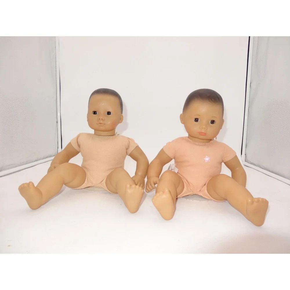 American Girl Pleasant Company Bitty Baby Brown Molded Hair Pajamas and Bitty Ba